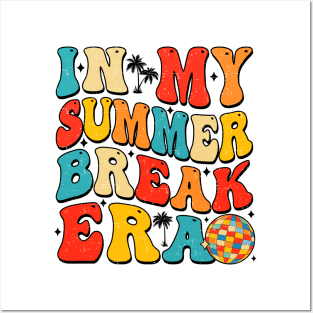 In My Summer Break Era Retro Groovy Teacher Student Summer Posters and Art